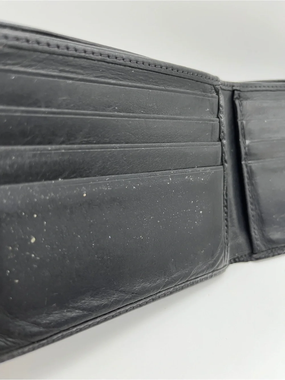 Vintage Coach Fine Black Leather Wallet Bi-fold Preowned